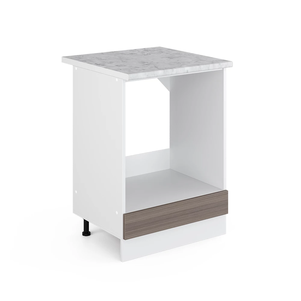 Ovenombouwkast R-Line Edel grijs 60 cm , WB Marmer Vicco