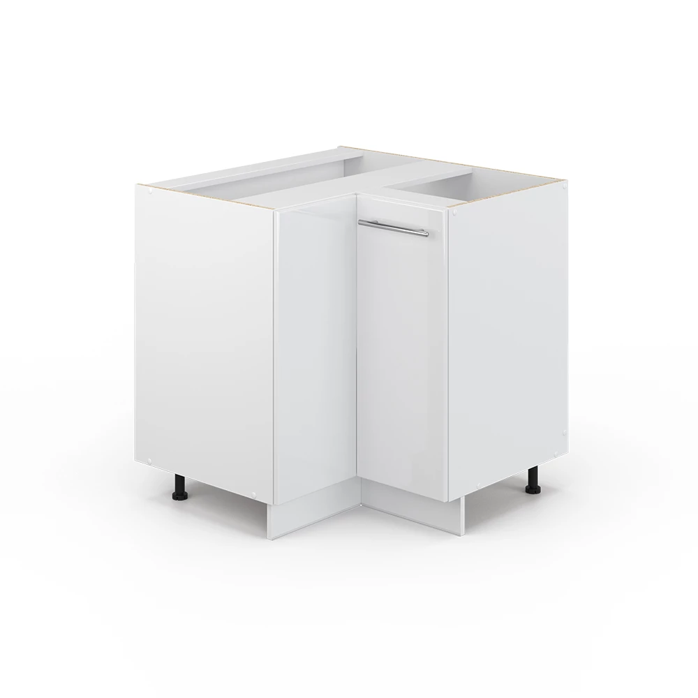 Hoekkast Fame-Line Wit Hoogglans 80.5 cm zonder werkblad Vicco