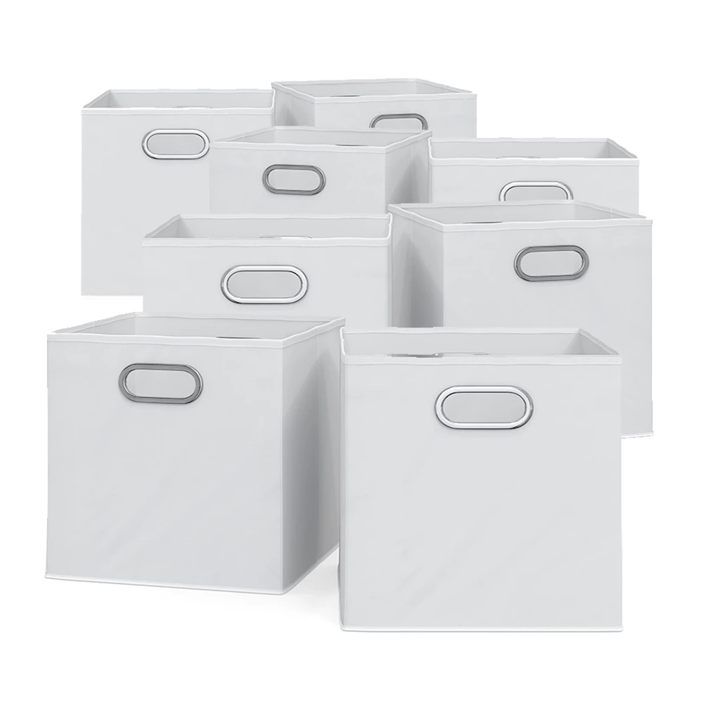 Opbergbox  Wit 30 x 30 cm Set van 8 Vicco