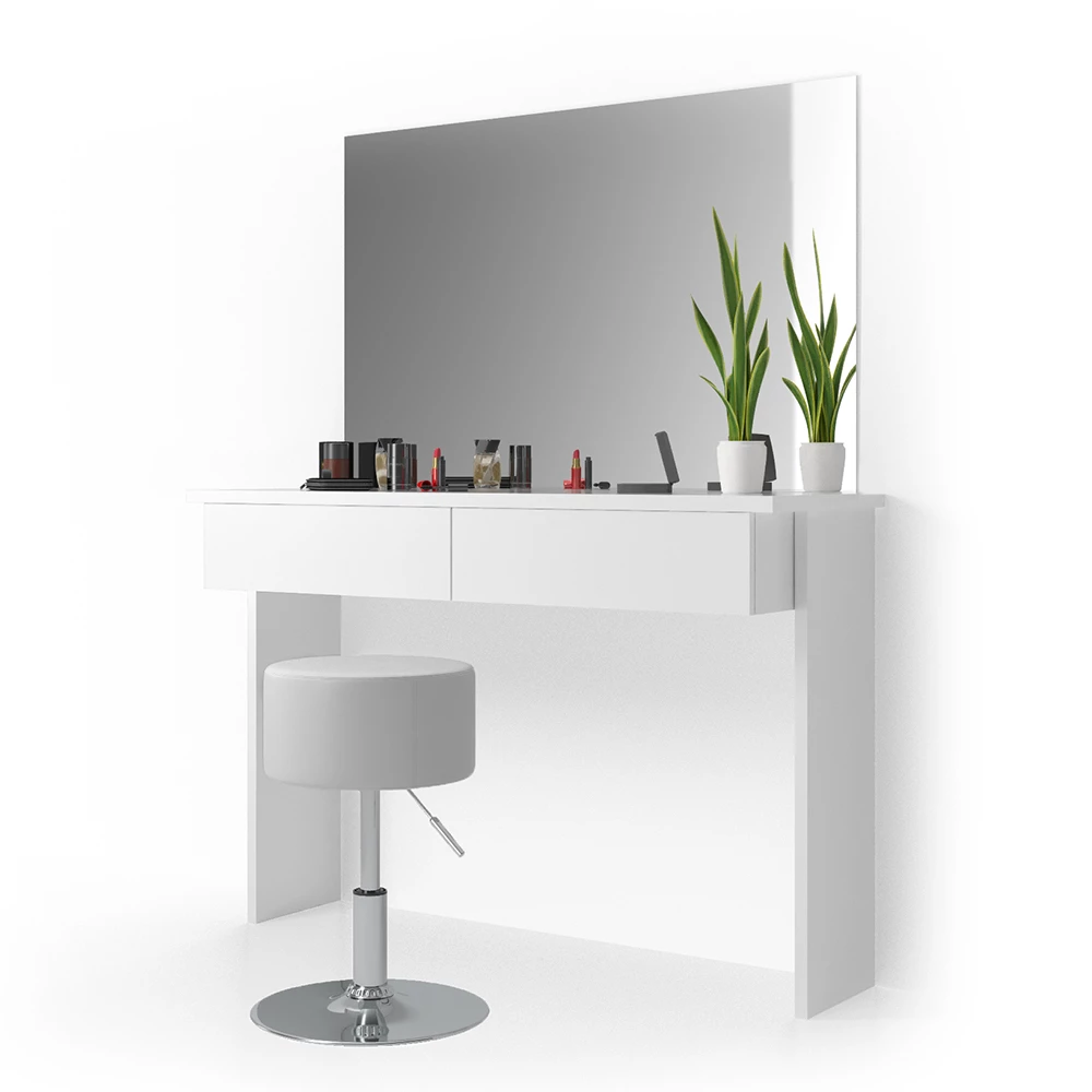 Kaptafel Azur Wit 120 cm met krukje Vicco
