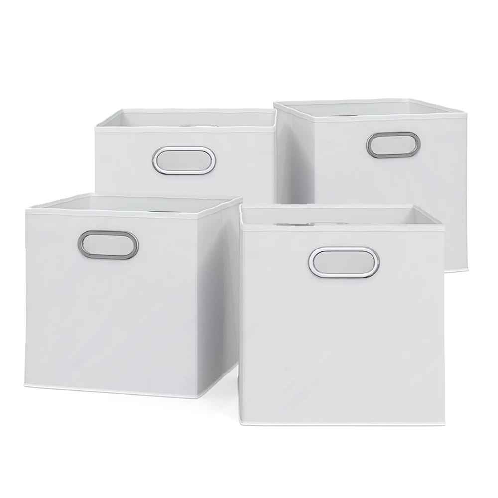 Opbergbox  Wit 30 x 30 cm Set van 4 Vicco
