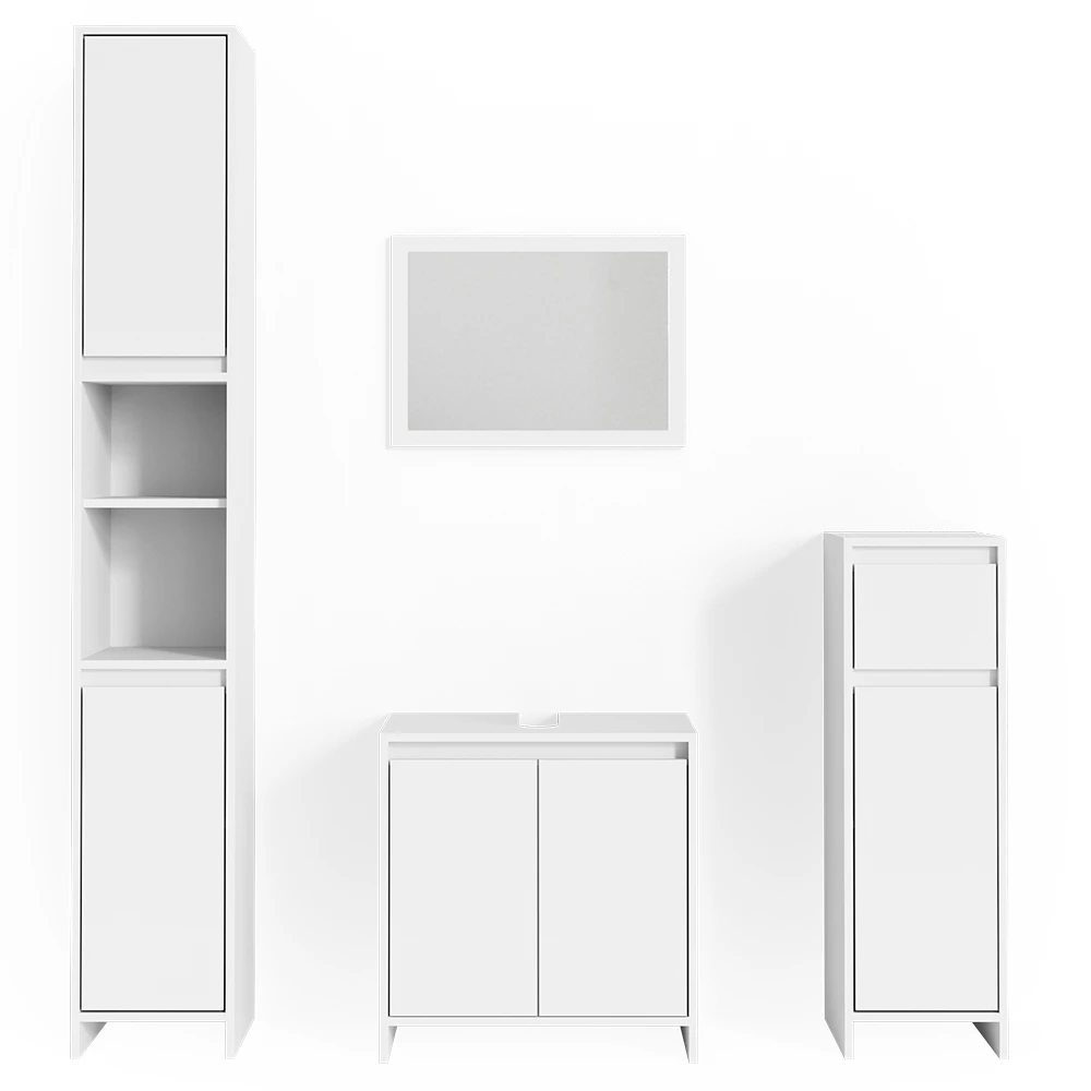 Badkamermeubel set Emma Wit 4 delen Vicco