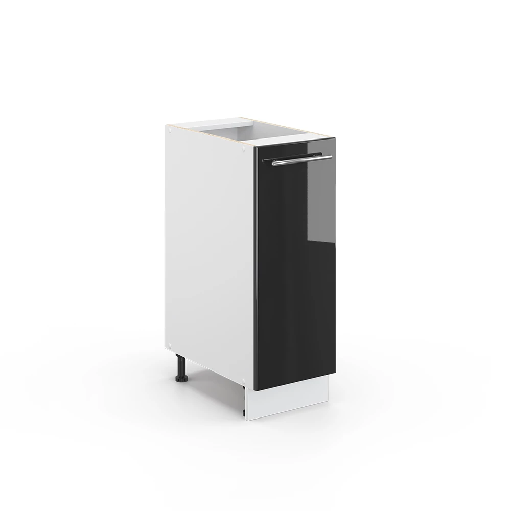 Halfhoge kast Fame-Line Antraciet Hoogglans 30 x 82 cm zonder werkblad Vicco