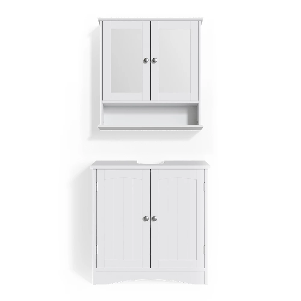 Badkamermeubel set Bianco Wit 2 delen Vicco