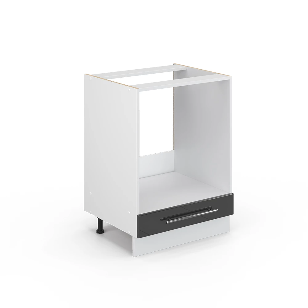Ovenombouwkast Fame-Line Antraciet Hoogglans 60 cm zonder werkblad Vicco