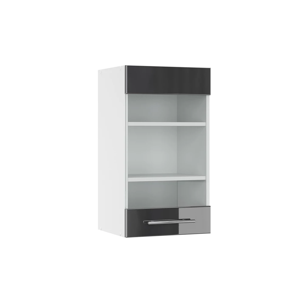 Glazen keukenkast Fame-Line Antraciet Hoogglans 40 cm Vicco