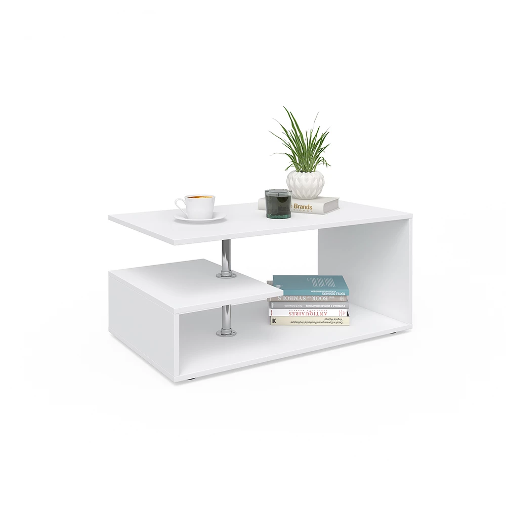 Salontafel Guillermo Wit 91 x 52.6 cm Vicco