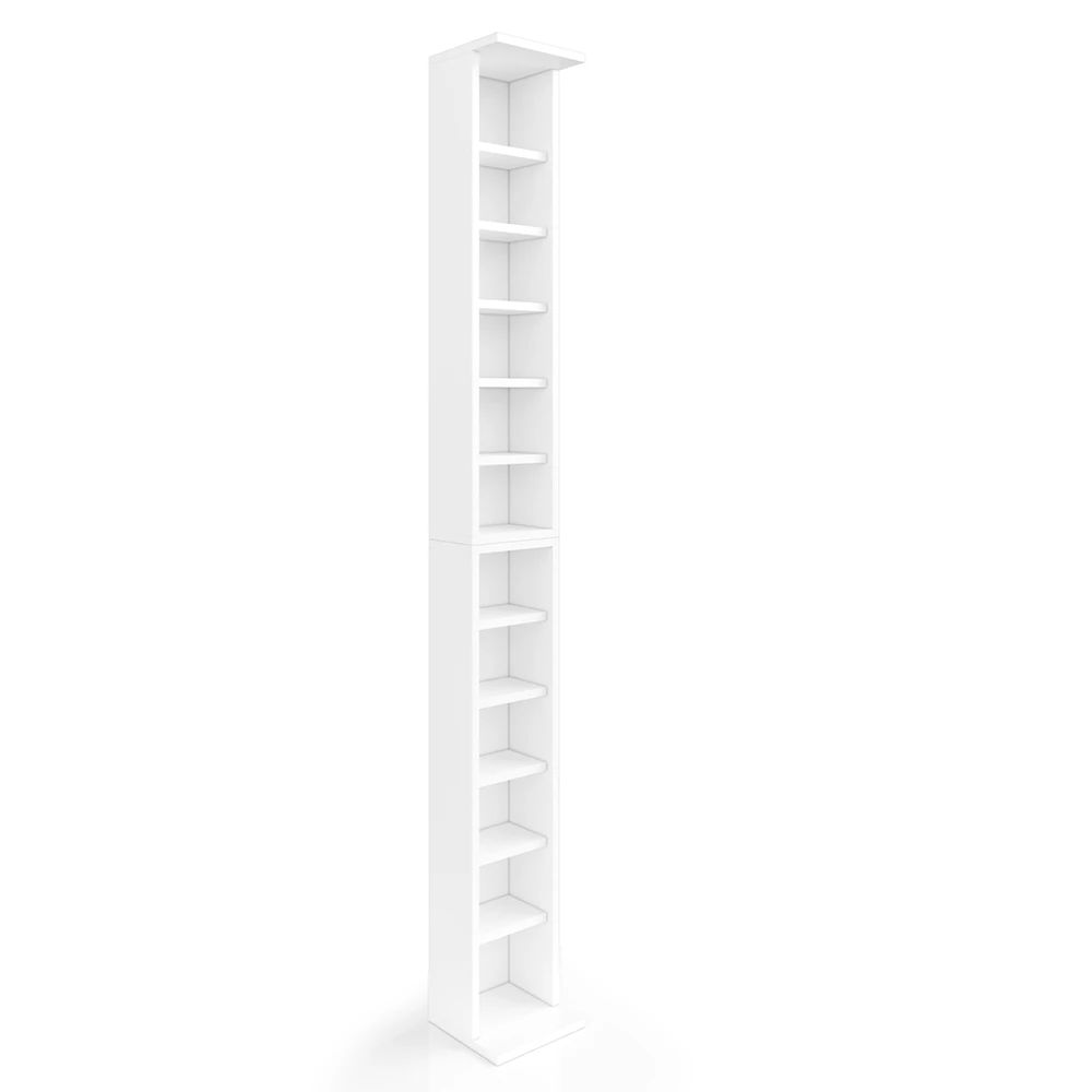 CD Rek  Wit 21 x 183.6 cm Grote set van 2 Vicco