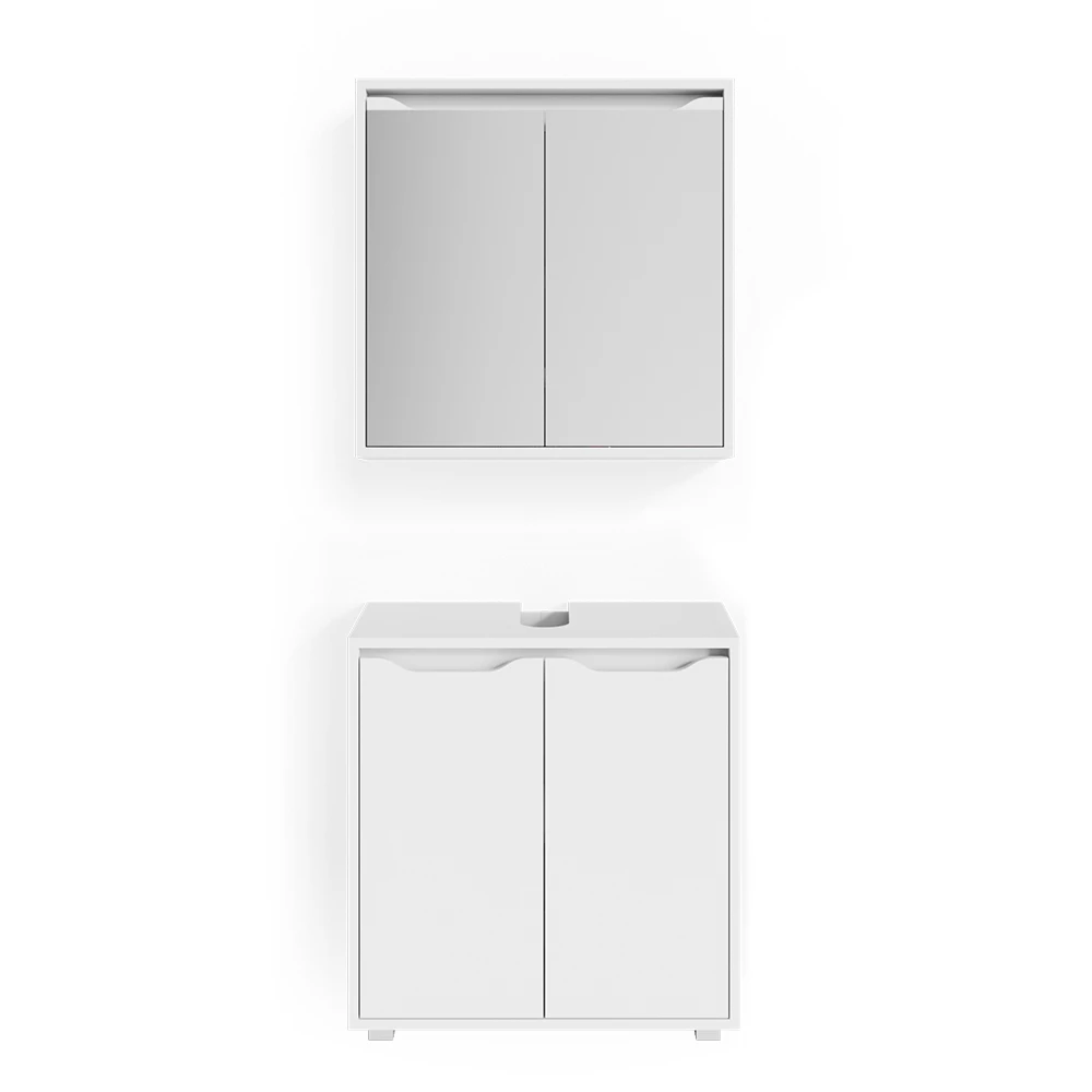 Badkamermeubel set Ruben Wit 2 delen Vicco