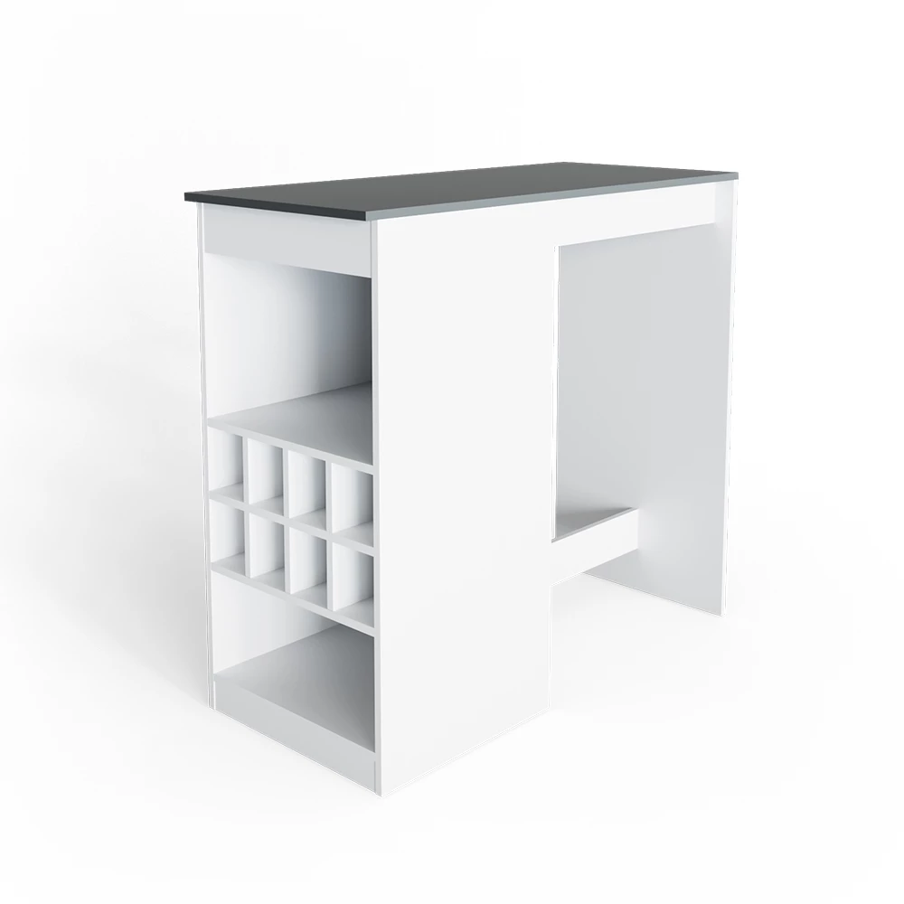 Bartafel Ross Wit/antraciet 115 x 50 cm Vicco