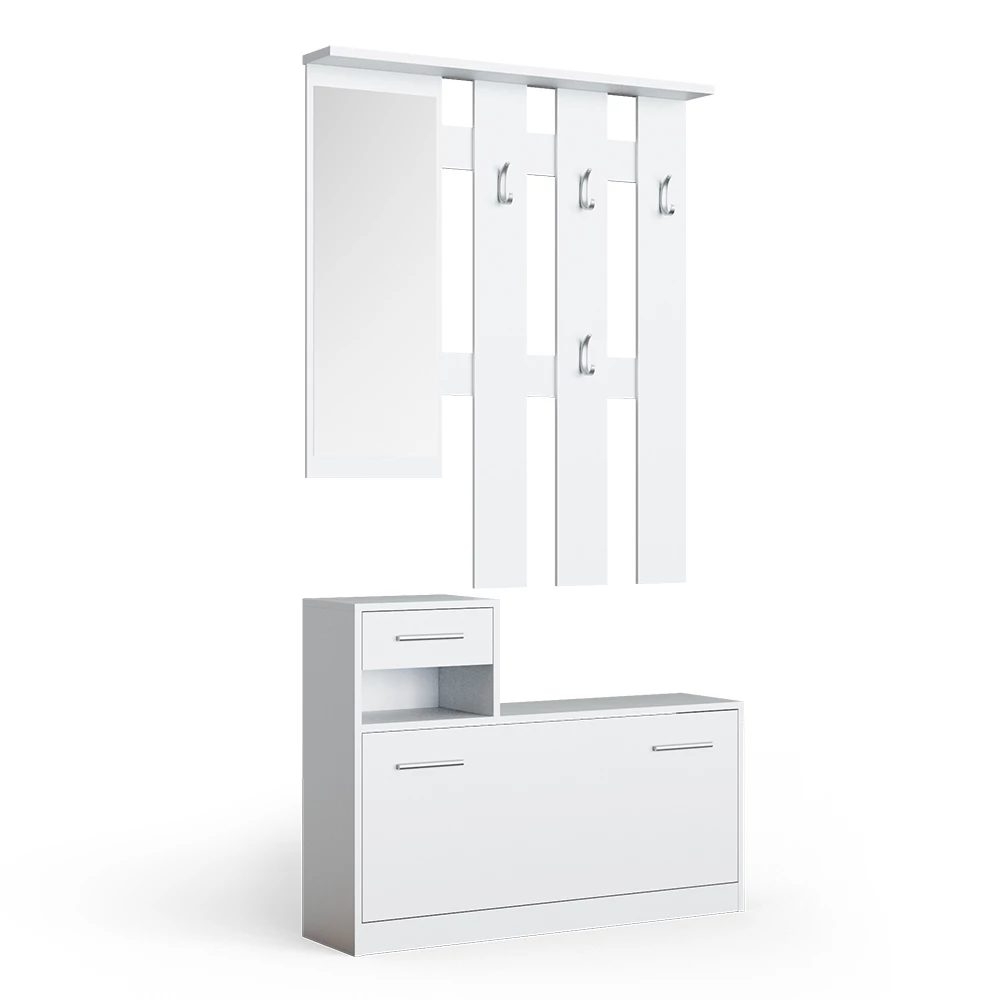 Garderobe Billy Wit 25 x 191 cm Vicco