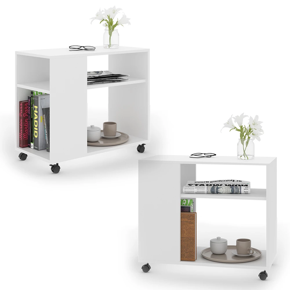 Salontafel Rolli Wit 70 x 35 cm Vicco
