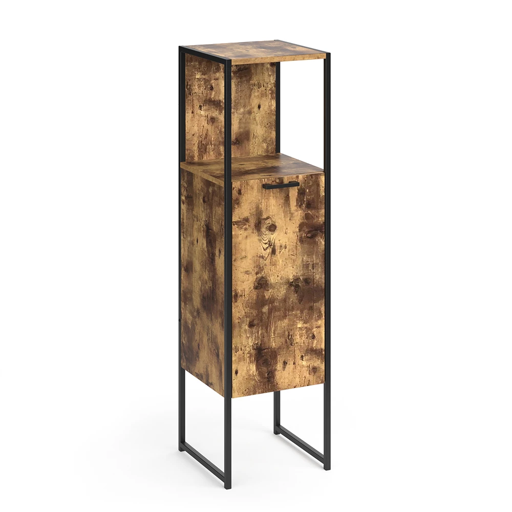 Halfhoge kast Fyrk Antiek hout 33 x 120.4 cm Vicco
