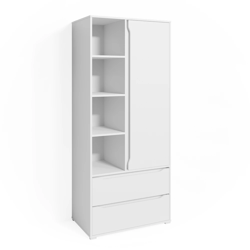 Kledingopslagkast Ruben Wit 80 x 189.9 cm Vicco