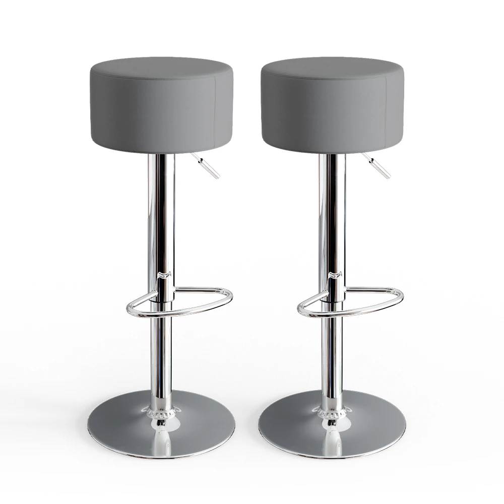 Barkrukken set van 2  Grijs 33 x 92 cm 2 delen Vicco