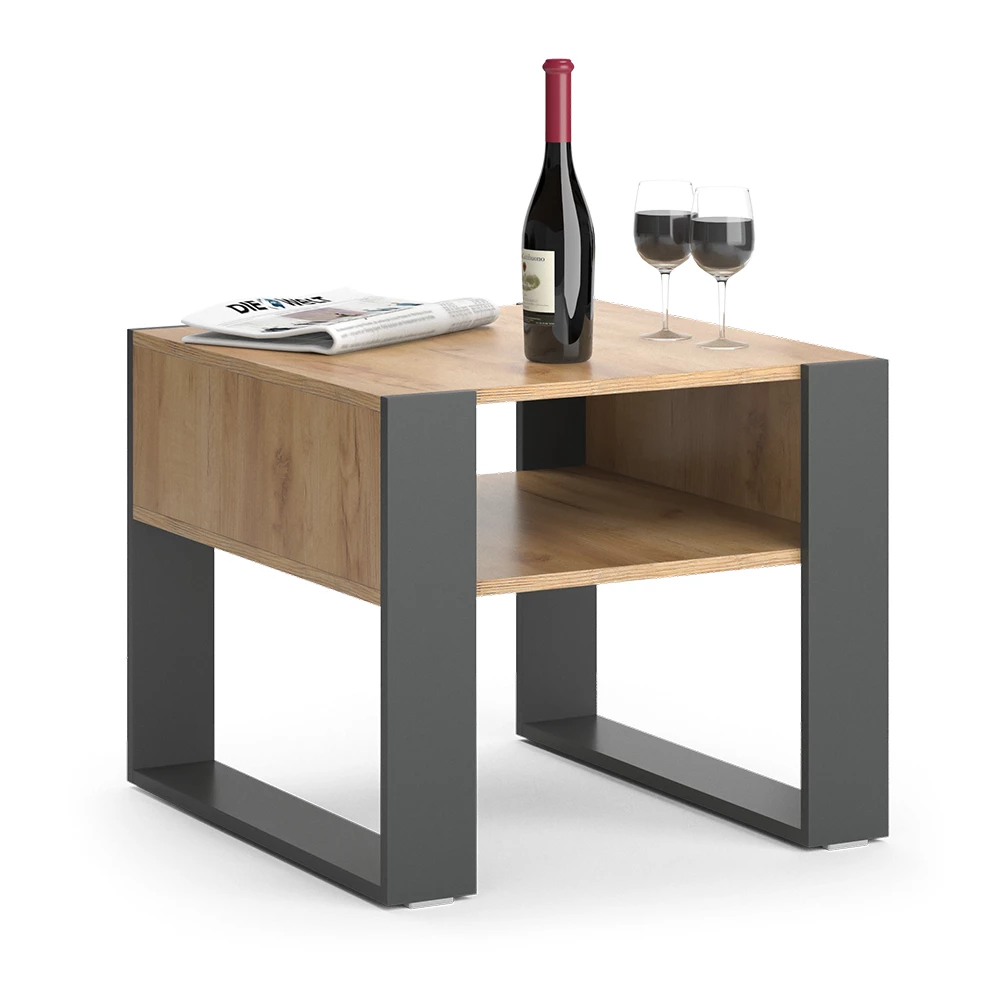 Salontafel  Antraciet 59.2 x 50.6 cm Vicco
