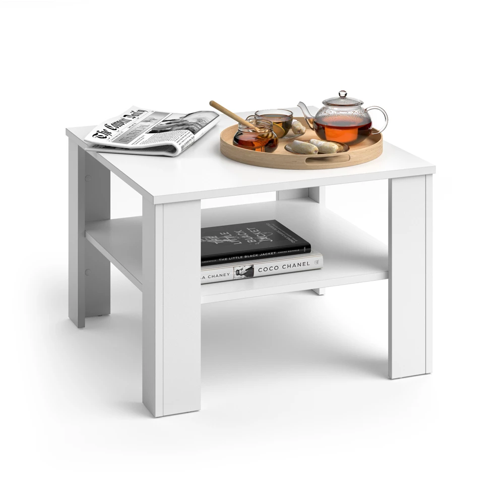 Salontafel Homer Wit 60 x 60 cm Vicco
