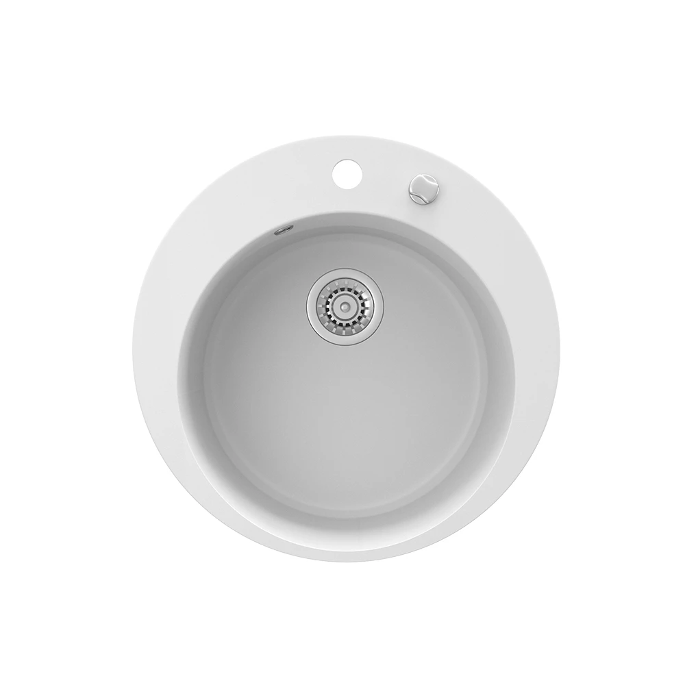 Spoelbak  Wit 50.5 x 50.5 cm Rond Bergström