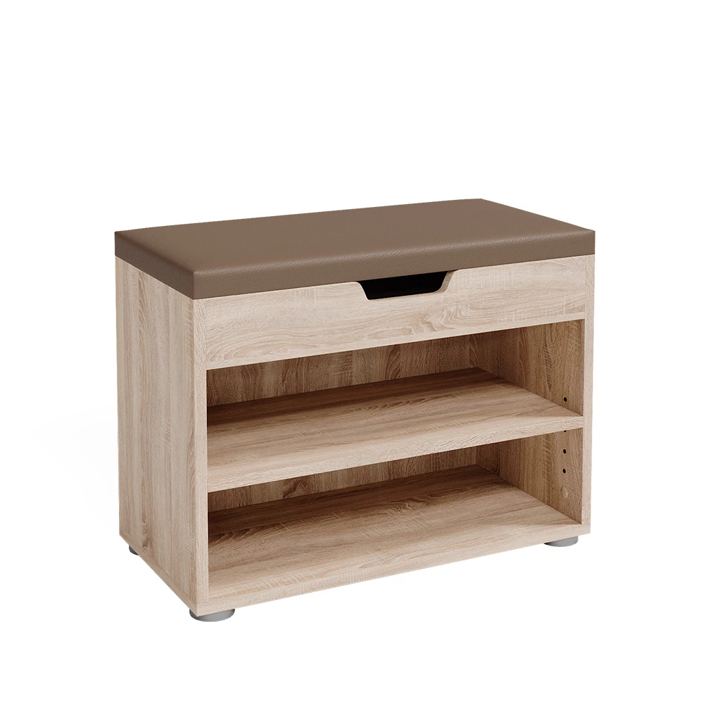 Schoenenbank Rolfe Sonoma 60 x 45 cm Vicco