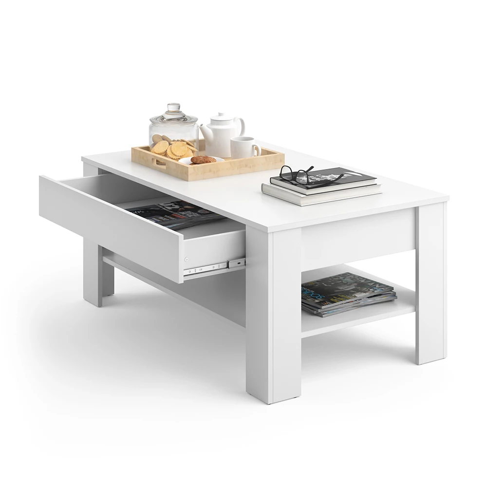 Salontafel Milan Wit 92.2 x 65 cm Vicco