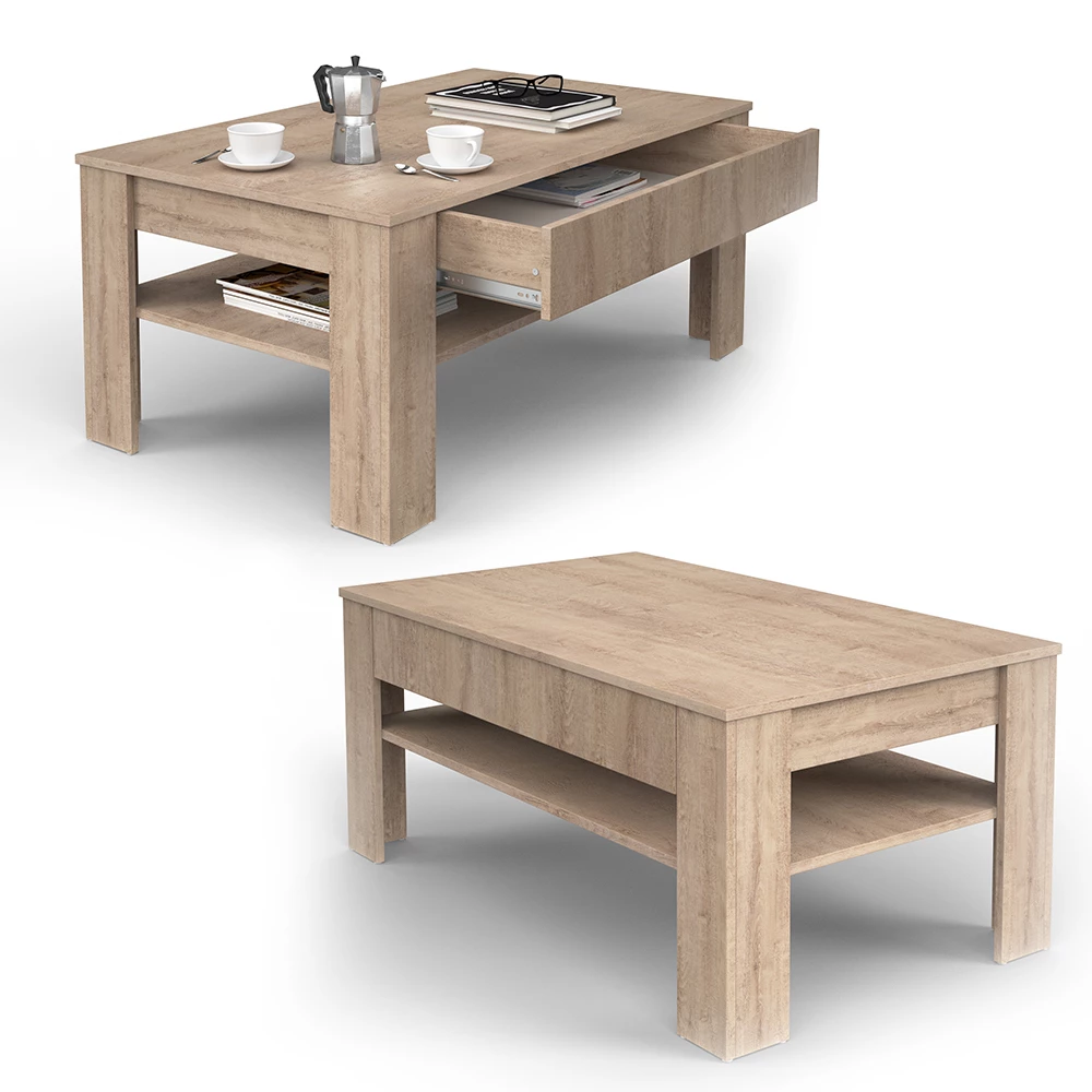 Salontafel Milan Sonoma 92.2 x 65 cm Vicco