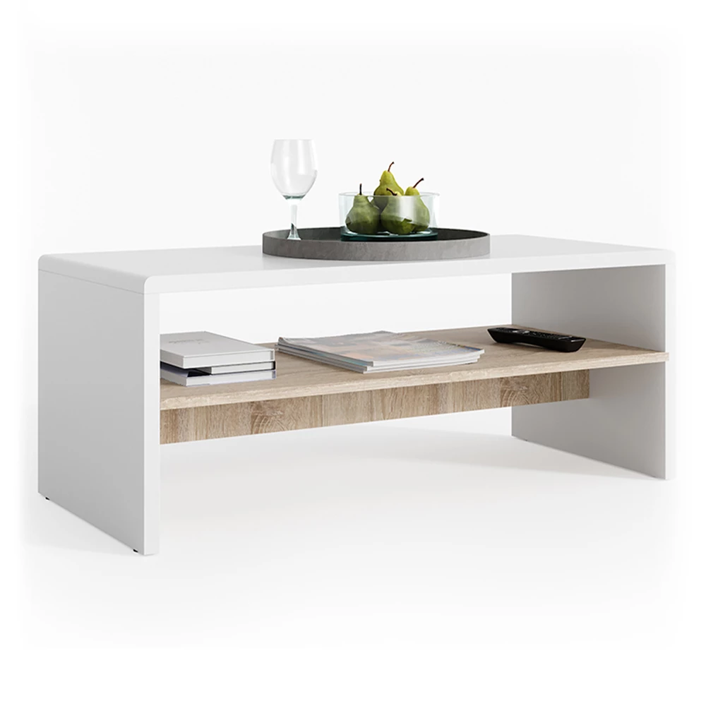 Salontafel  Wit/Sonoma 99.6 x 39.8 cm Vicco