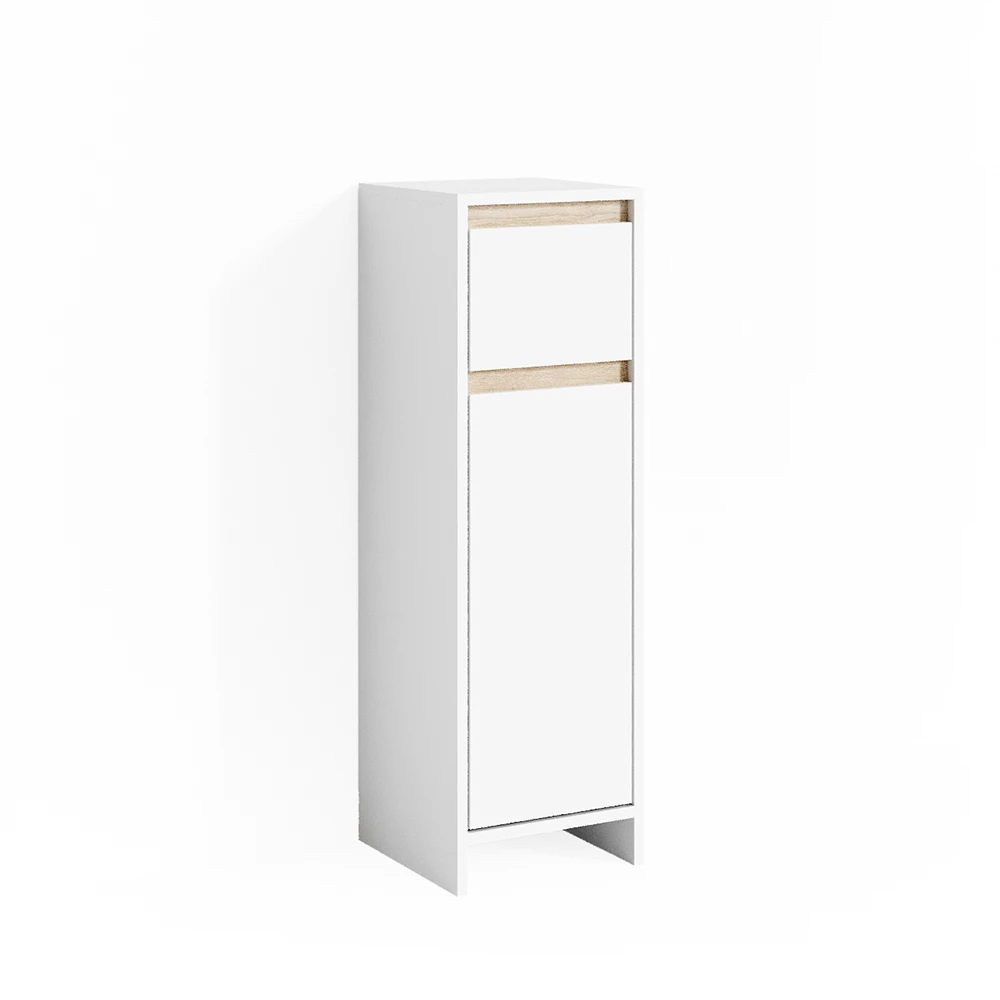 Halfhoge kast Emma Wit/Sonoma 30 x 95 cm Vicco