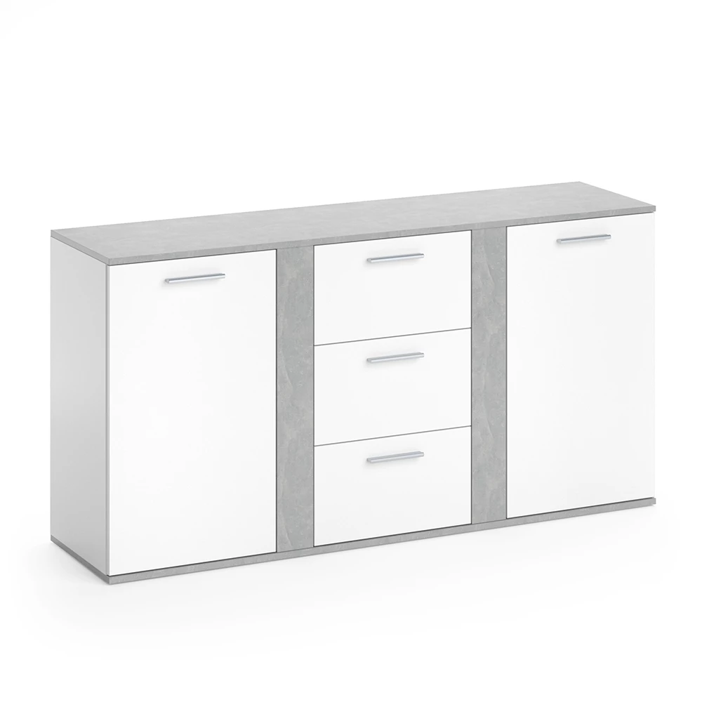 Dressoir Novelli Beton 40 x 80 cm met laden Vicco