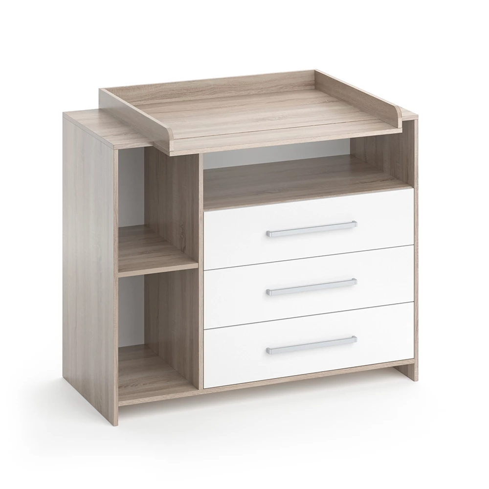Commode Oskar Wit/Sonoma 113 x 100 cm Vicco