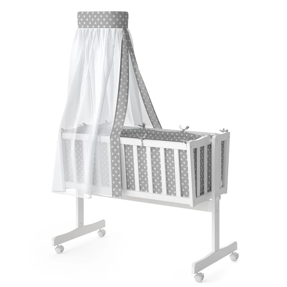 Kinderbed Noah Wit 40×90 met wielen Vitalispa