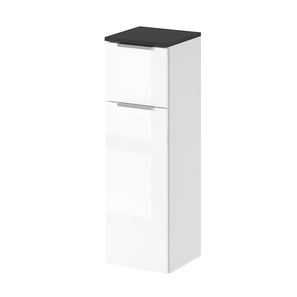 Halfhoge kast Otis Wit Hoogglans 30 x 95 cm Vicco