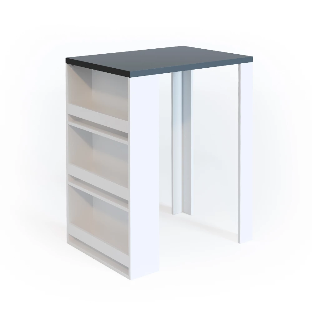 Bartafel  Antraciet/wit 57 x 80 cm Vicco