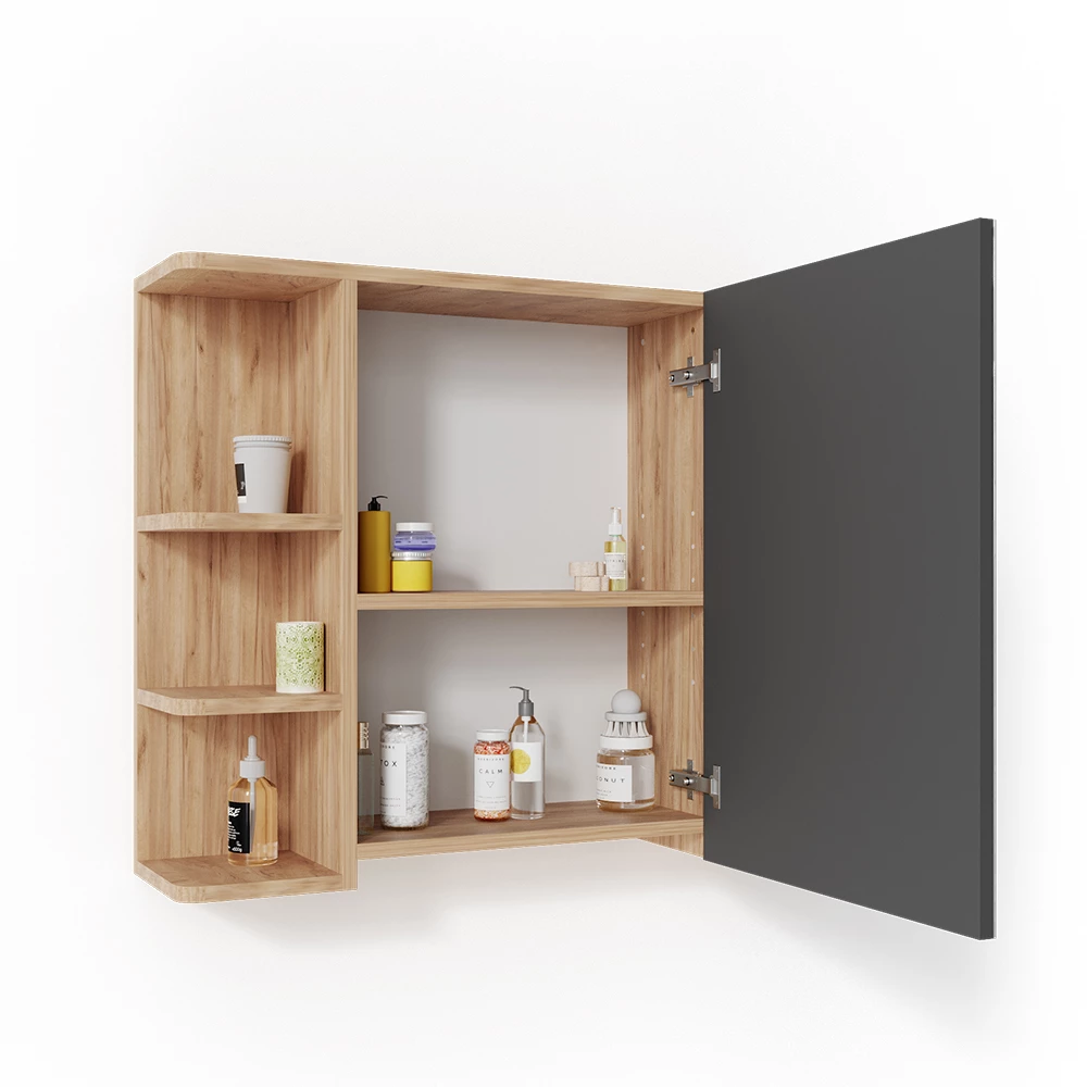 Badkamerspiegelkast Fynn Krachtige eik goud 79.6 x 64 cm Vicco