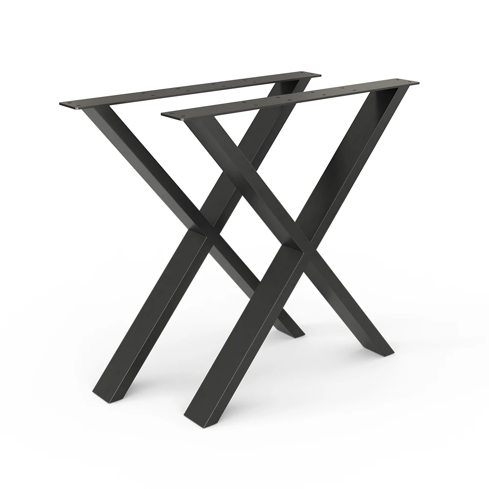 Tafelpoten  Zwart 70 x 72 cm X-vorm Vicco