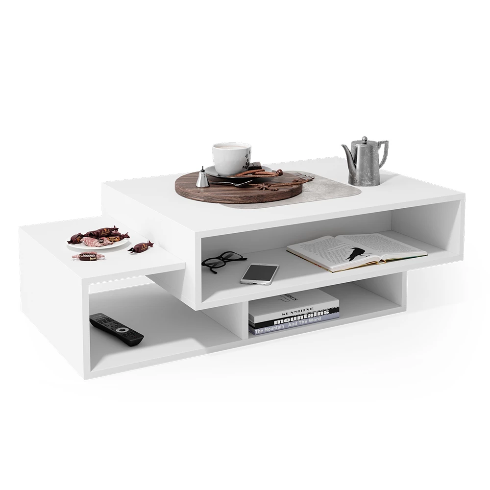 Salontafel Bari Wit 105 x 60 cm Vicco