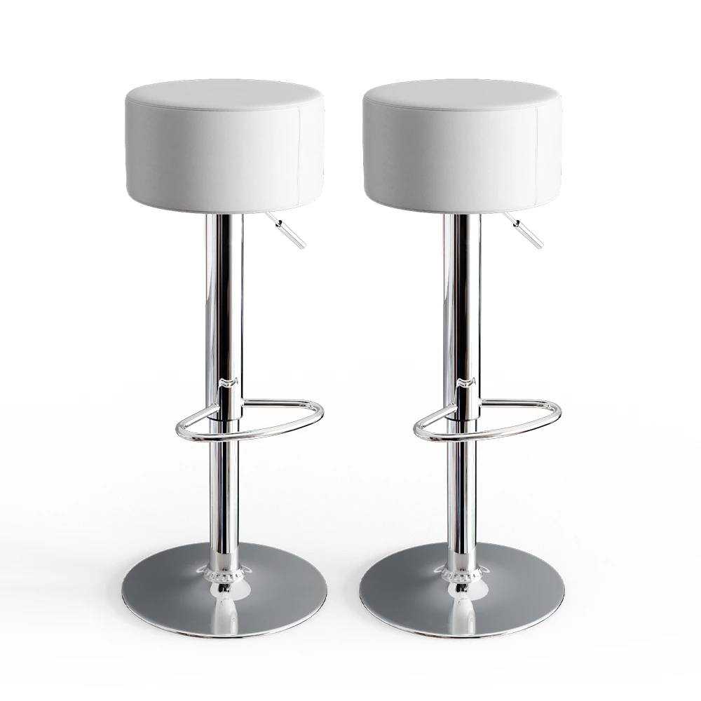 Barkrukken set van 2  Wit 33 x 92 cm 2 delen Vicco