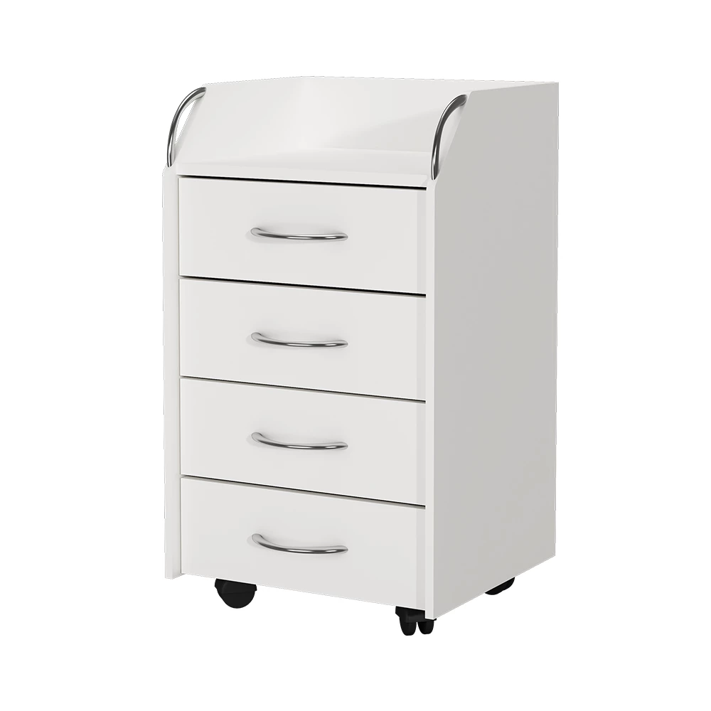 Rolcontainer Gwendolyn Wit 36 x 40 cm met 4 laden Vicco