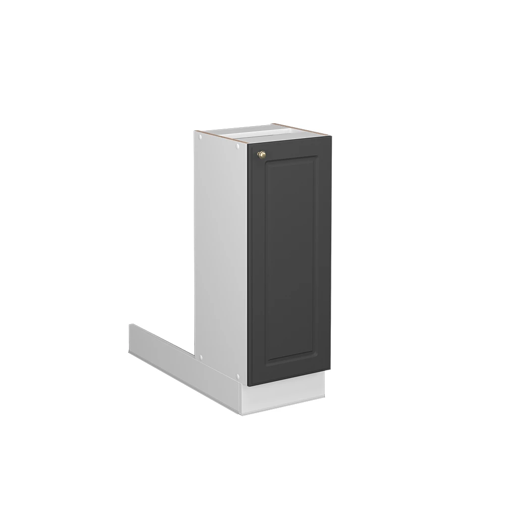 Keukeneiland Fame-Line Anthrazit-Gold Landhaus 30 cm zonder werkblad Vicco