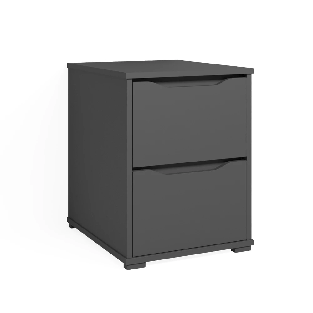 Boxspring nachtkastje Ruben Antraciet 40.2 x 53.6 cm Vicco