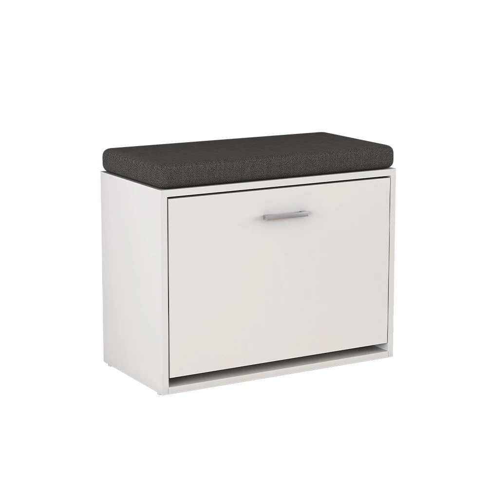 Schoenenbank Georg Wit 60 x 49.5 cm met legplank Vicco