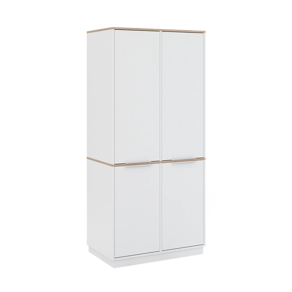 Archiefrek Betti Wit/Sonoma 82 x 179 cm met 6 legplanken Vicco