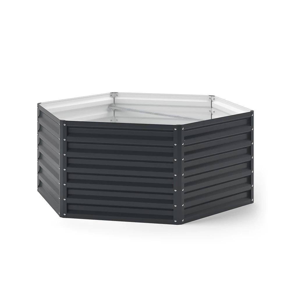 Verhoogd tuinbed  Antraciet 129 x 129 cm OK-Living