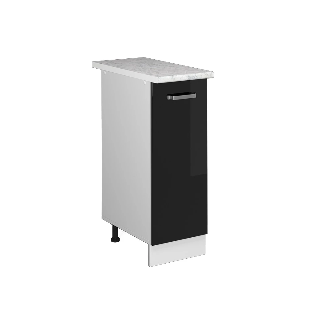 Apotheekkast R-Line Zwart hoogglans 30 cm , WB Marmer Vicco