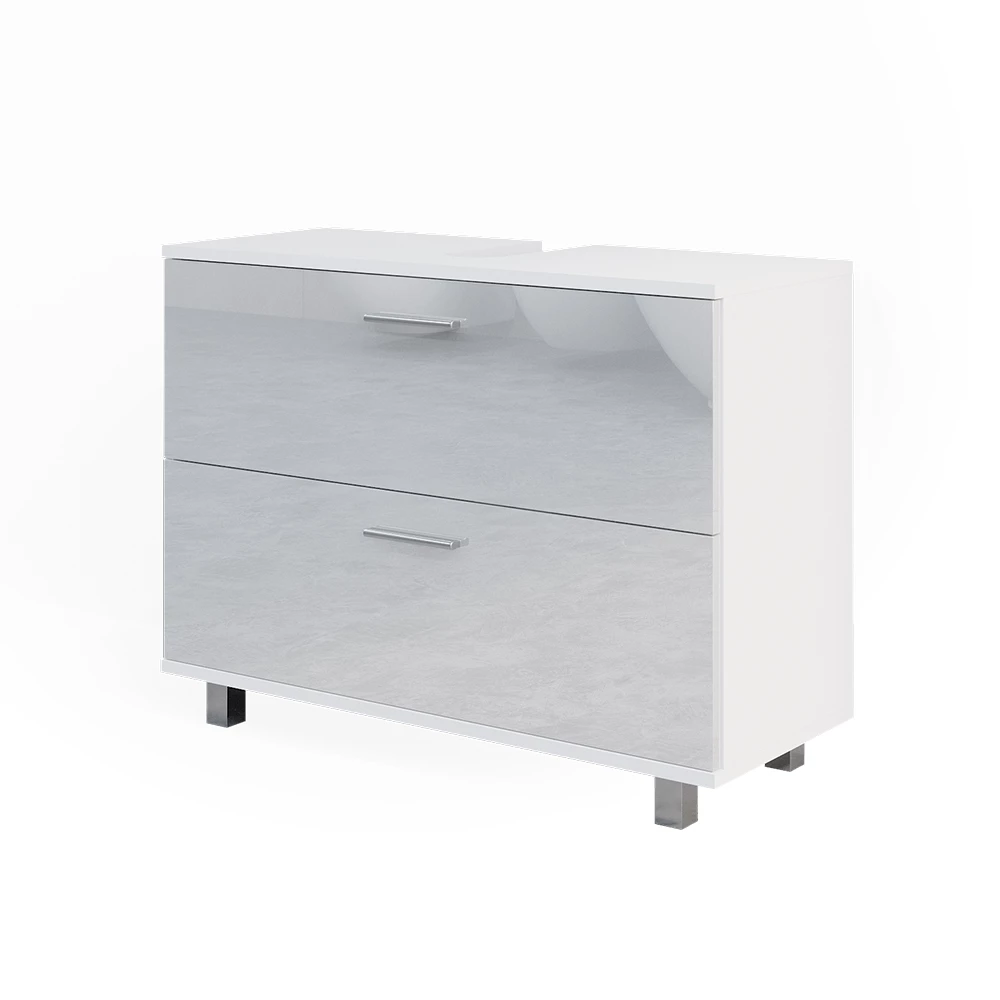 Wastafelonderkast Ilias Wit Hoogglans 80 x 60.8 cm Vicco