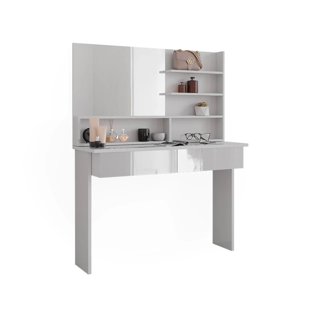 Kaptafel Azur Wit 120 cm met spiegelplank Vicco