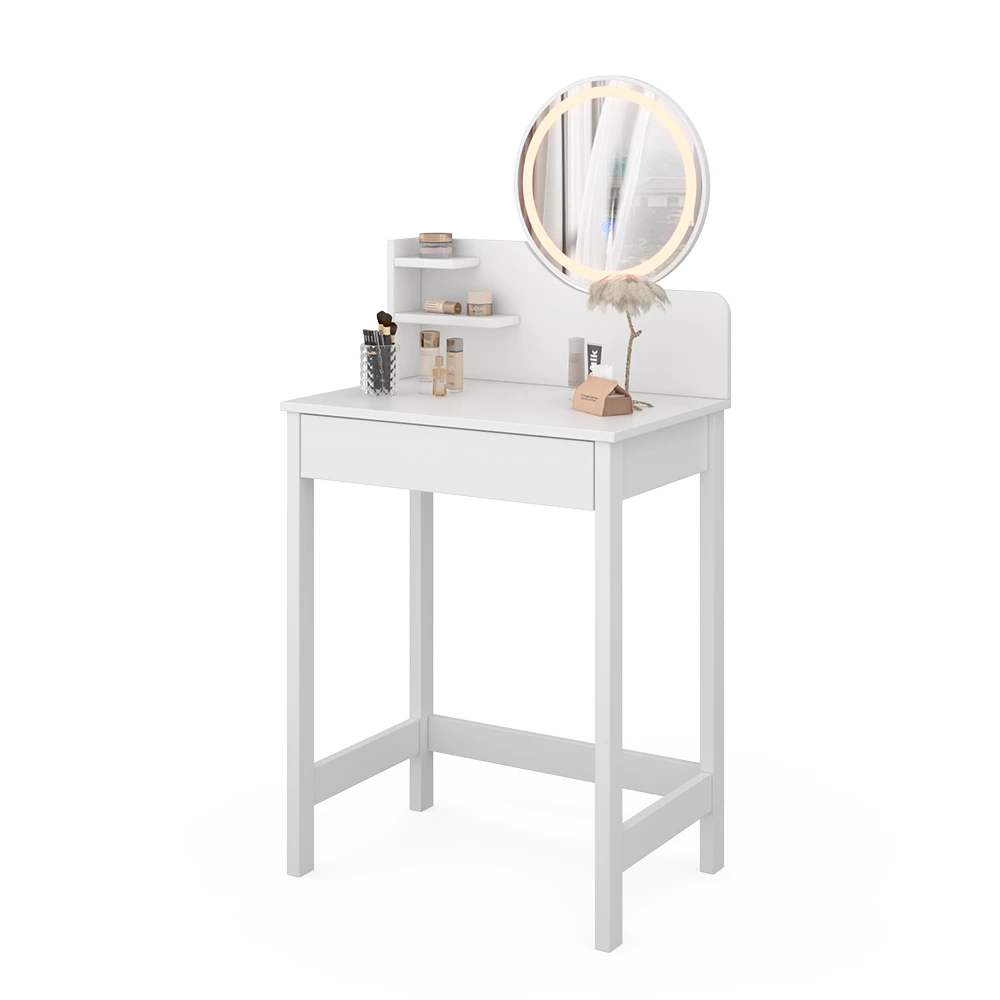 Kaptafel Surrey Wit 60 cm met LED-spiegel Vicco