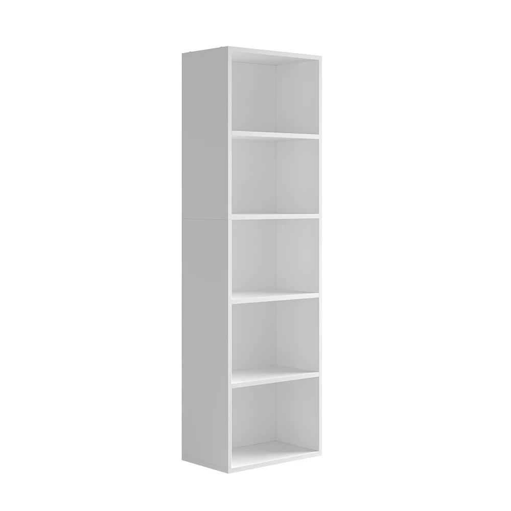 Boekenkast Bob Wit 40 x 132 cm met 5 compartimenten Vicco