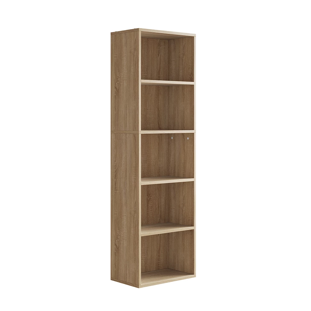 Boekenrek  Bob Sonoma 40 x 132 cm met 5 compartimenten Vicco