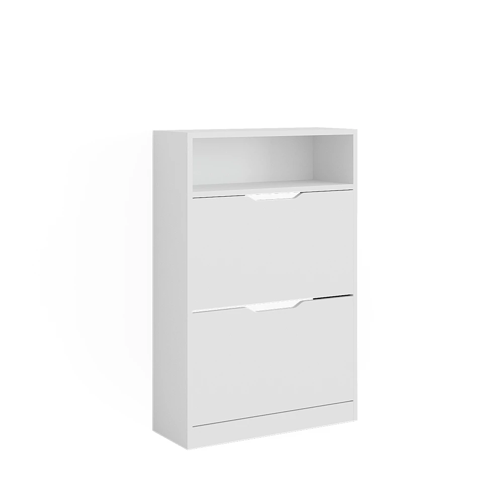 Schoenenkantelaar Luca Wit 59 x 89.5 cm met 2 compartimenten Vicco