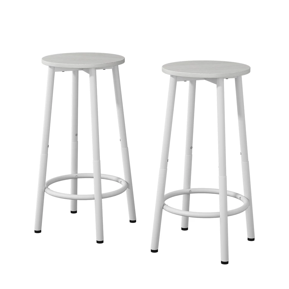 Barkrukken set van 2 Edmonton Wit 31.5 x 64 cm 2 delen Vicco